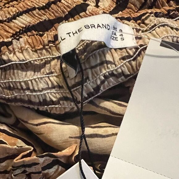 Faithfull The Brand Zebra Print Long Sleeve Dress - Picture 5 of 6